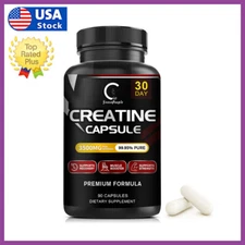90Pcs 3500mg Creatine Monohydratea Capsules -Support Strength Muscle Booster