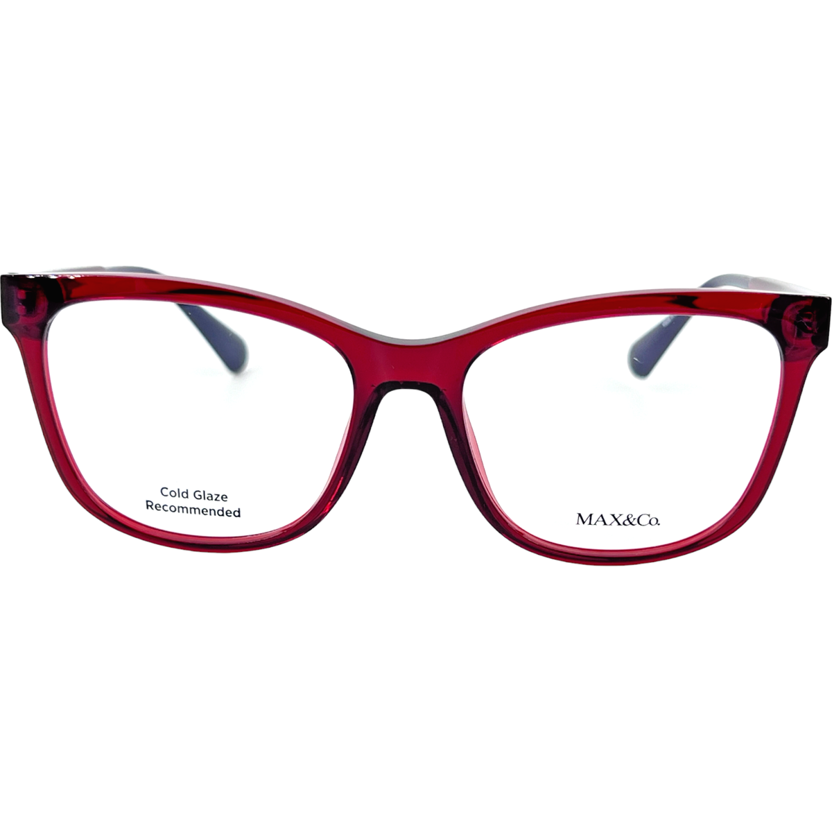 Max & Co MO5040 Womens Plastic Eyeglass Frame 066 Shiny Red  display picture 3
