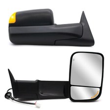 Pair Tow Mirrors For 2000 2001 Dodge Ram 1500 2500 3500 Power Heated Signal