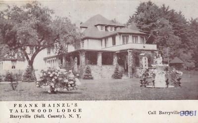0804. s/w-AK. FRANK HAINZL's TALLWOOD LODGE, Barryville (Sull. County), N. Y.