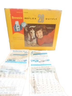 Kodak Brownie Reflex 20 Outfit Camera Not Tested | eBay