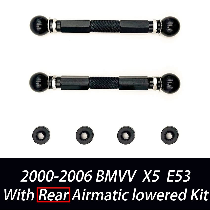 For 00-06 BMW X5 X5M E53 Adjustable Rear Air Suspension Lowering 