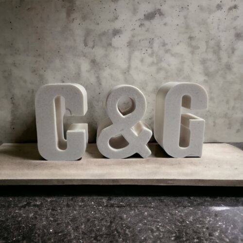 Alphabet A-Z Buchstabe dekorativ maßgeschneiderter Name jedes Wort Initialen Keramik modern