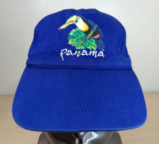 PANAMA PARROT ADJUSTABLE STRAPBACK BASEBALL YOUTH HAT/CAP, BLUE, TRAVEL/VACATION