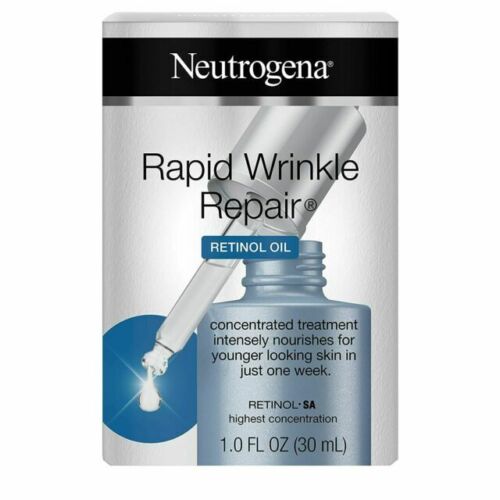 Neutrogena Rapid Wrinkle Repair Face Oil Retinol Serum 1.0oz. - 2 Pieces - Picture 1 of 1