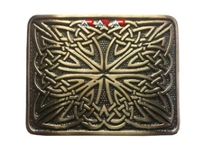 Scottish Belt Buckle Kilt Highland Celtic Design High Quality Antique Finish AAR