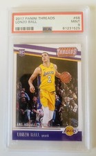 Lonzo Ball 2017-18 Panini Threads #68 Rookie Card PSA 9 Lakers Basketball