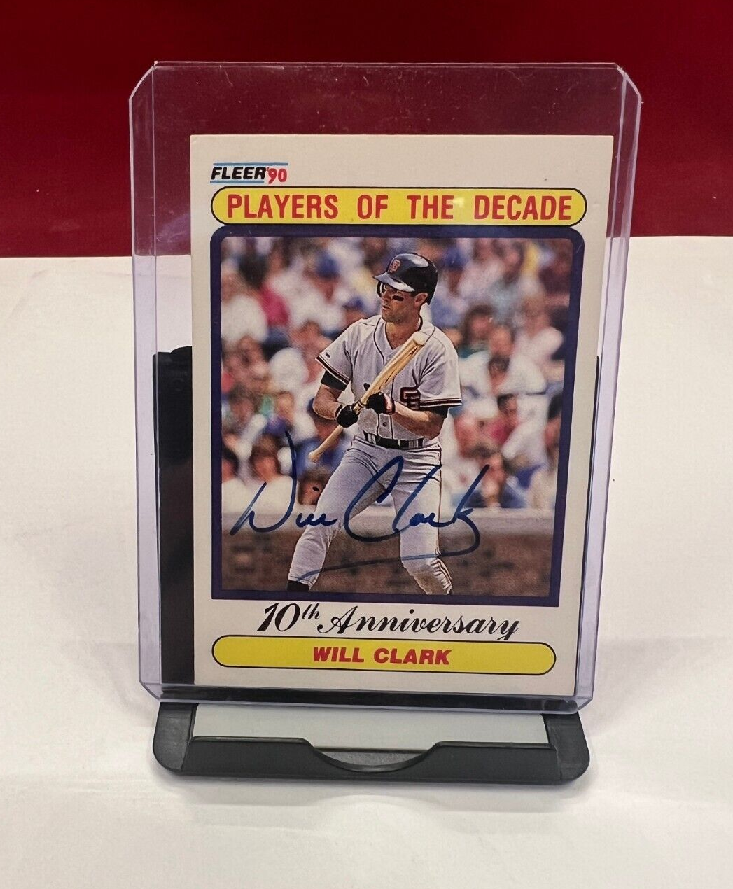 Will Clark auto 証明書有 2021 Topps Definitive WILL CLARK Auto