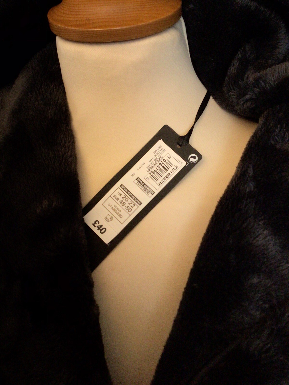 Rosie for Autograph At M&S Grey FleeHooded Dressing Gown Size 2022 New