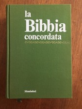 LIBRO RELIGIONE LA BIBBIA CONCORDATA Mondadori Milano 1969