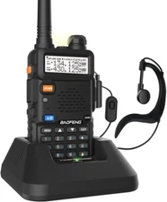UV-5R Dual Band Two Way Radio (Black), 144-148MHz & 420-450MHz