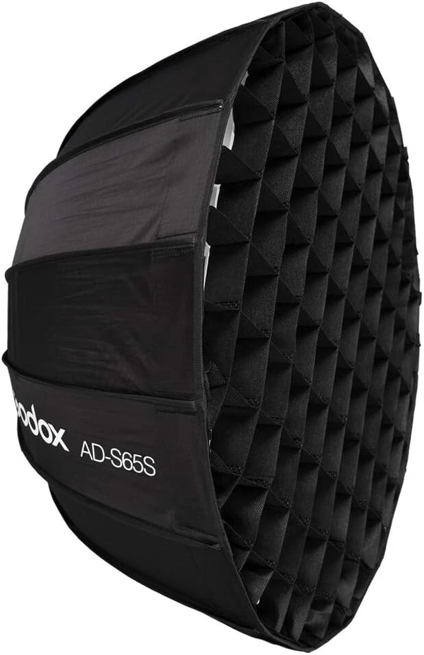 Godox AD-S65S 65cm Deep Portable Mount Silver Reflector for AD400Pro Flash Light - Image 2 of 4