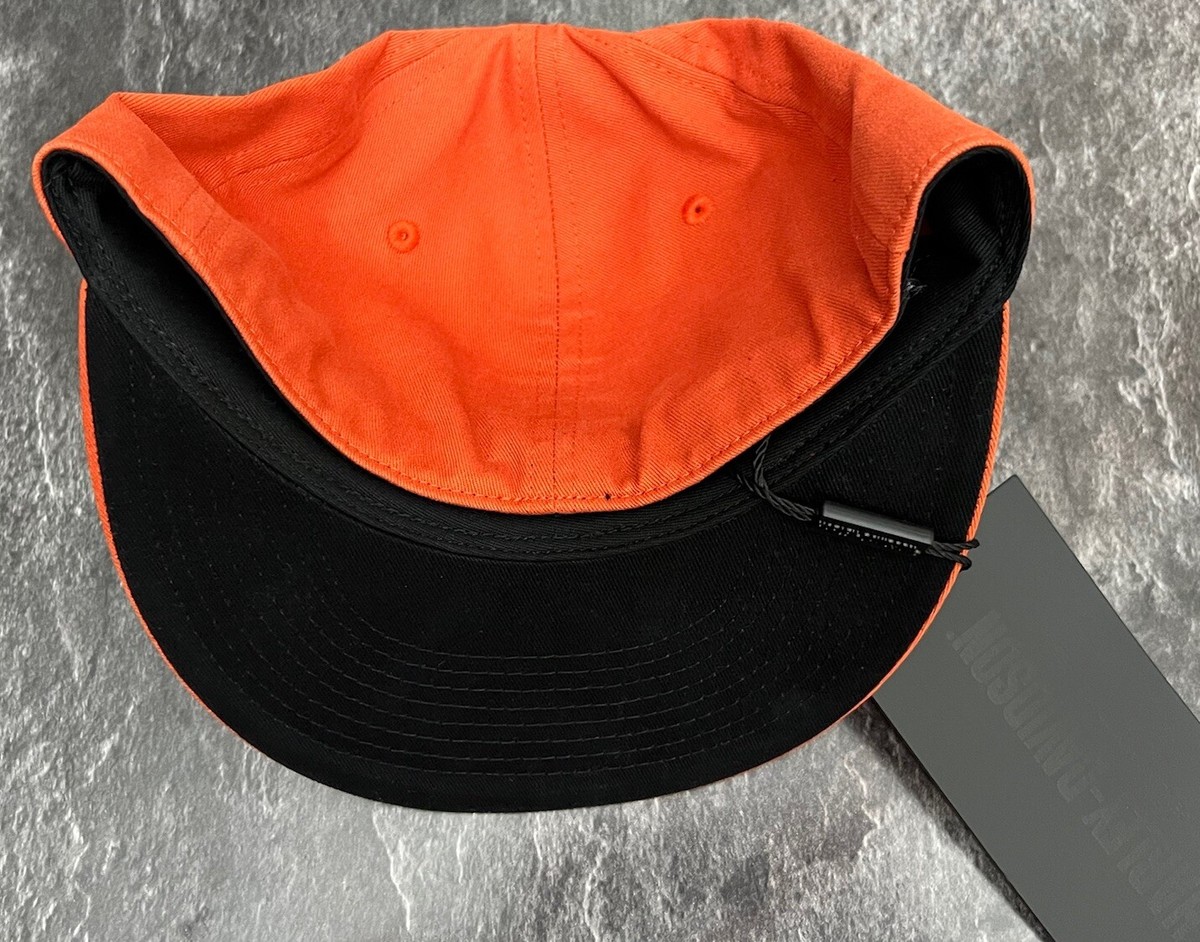 HARLEY-DAVIDSON Block Letter Fitted Hat Orange Men's Size 7