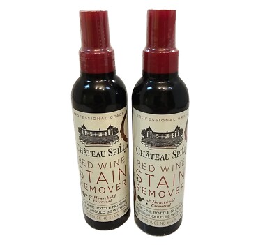 2 Lot Chateau Spill Red Wine Stain Remover 4 oz General Purpose Fast Strong NEW
