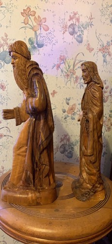 Wood Carved Wisemen Only 2 Heavy! - Picture 5 of 5
