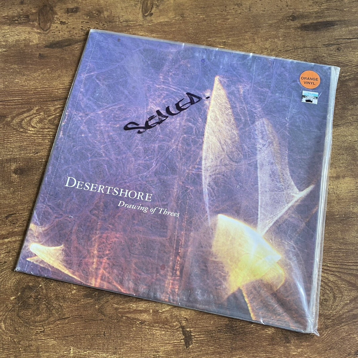 DESERTSHORE Drawing of Threes ORANGE colored vinyl NEW SEALED Mark