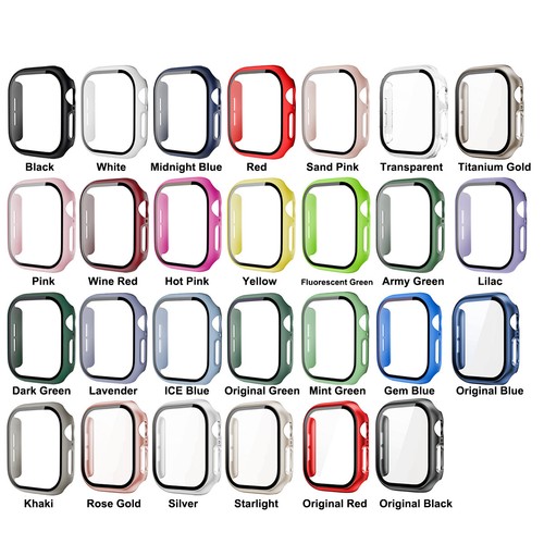 Etui PC do Apple Watch Series 10 42/46mm Smartband Pełna pokrywa Ochrona ekranu - Zdjęcie 2 z 38