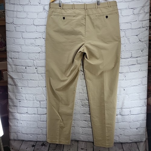 Izod Slacks Mens Sz 40X34 Tan Stretch - Picture 8 of 16