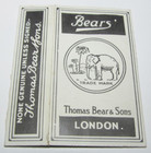 VINTAGE EMPTY Cigarette Flat Cardboard Box Thomas Bears & Sons London Elephant — photo 2