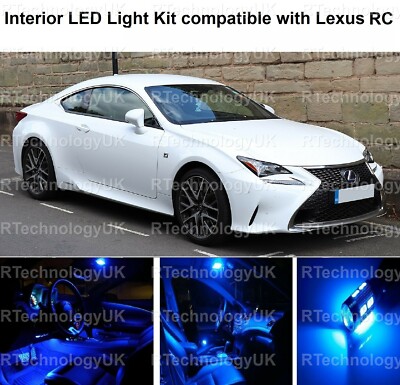 BLAU PREMIUM LED INNEN UPGRADE LICHT KIT XENON KOMPATIBEL MIT LEXUS RC