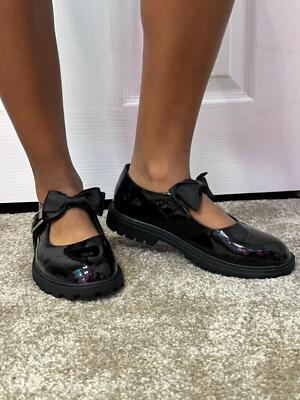 MÄDCHEN KINDER DAMEN FLACHE NIEDRIGE HALBSCHUHE SCHLEIFENPUMPS ARBEITSSCHULSCHUHE GRÖSSE