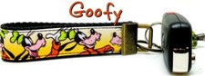 Cartoon Key Fob Wristlet Keychain 1"wide Zipper pull Camera strap handmade