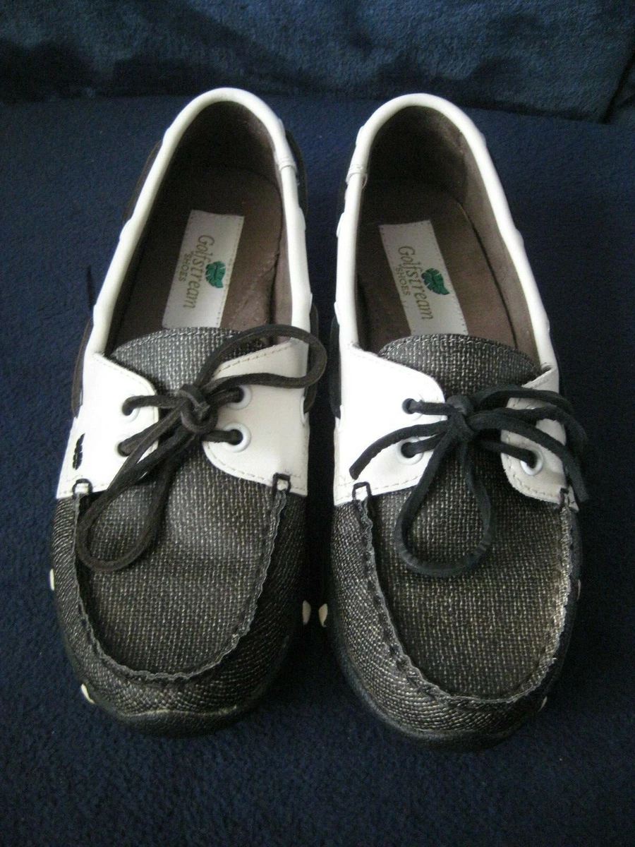 GolfStream Shoes Women s Marina Loafer Golf Shoes White Black