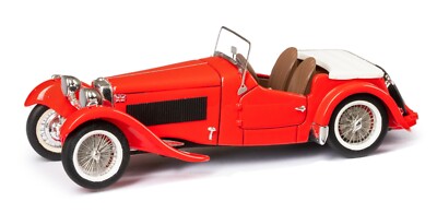 ESVAL 1947 HRG 1500 sport roadster RED 1/43 Resin Model TOP DOWN VERSION