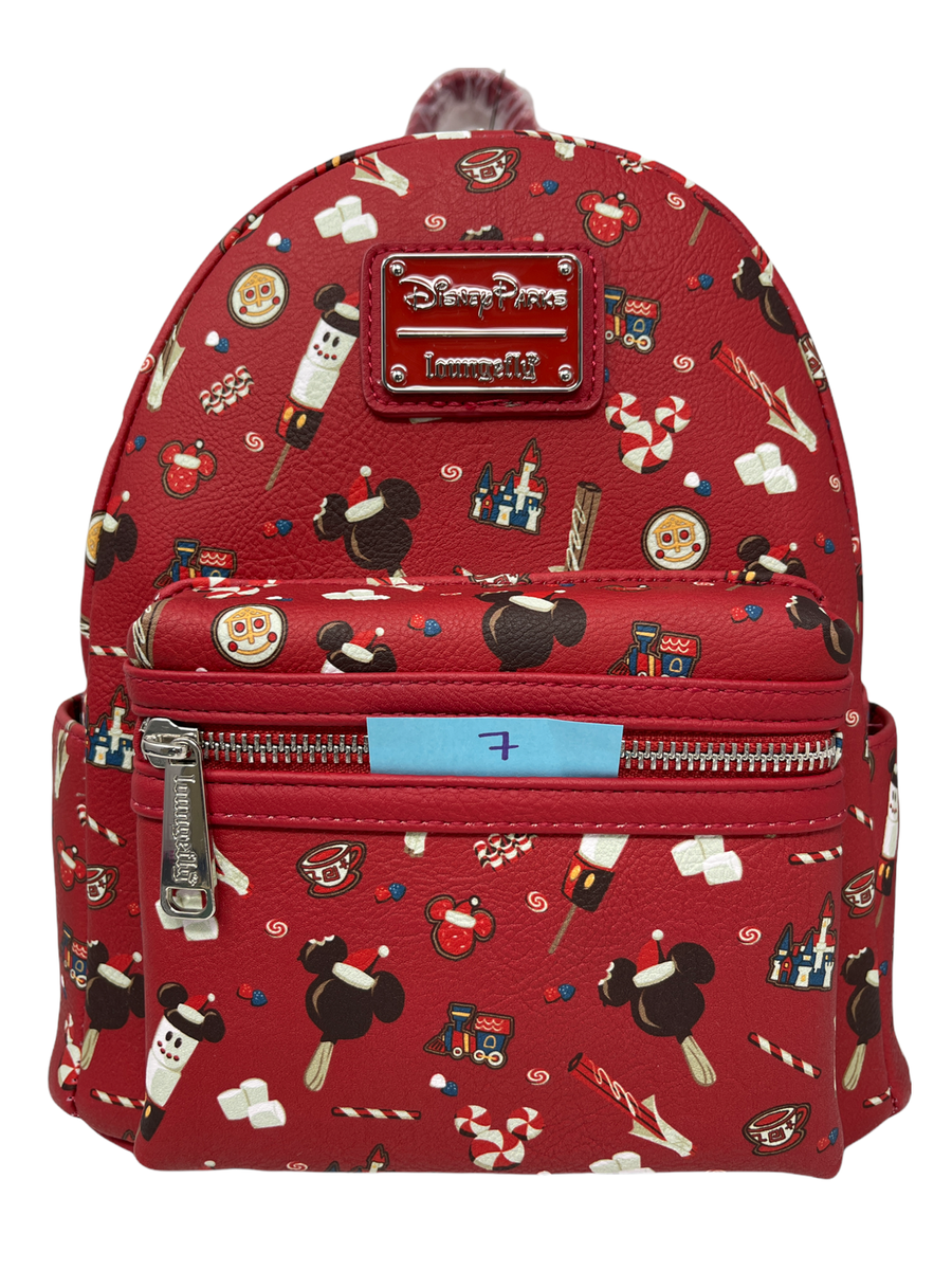 Loungefly Disney Parks Red Mickey Mouse Backpack - NEW WITH TAGS Disney Parks Mickey Mouse Club Ear Hat Backpack New With  main image 4