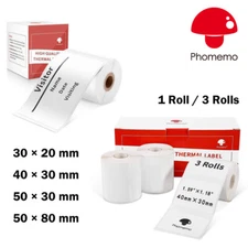 White Printer Sticker Label Self-Adhesive Paper for Phomemo M110/M220 Printer