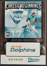 2021 Panini Classics Classic Beginnings #CB-JW Jaylen Waddle RC Crimson Tide
