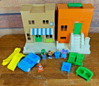 Vtg 1984 Playskool Sesame Street Mr Hoopers Store Portable Playset+Figures Accs