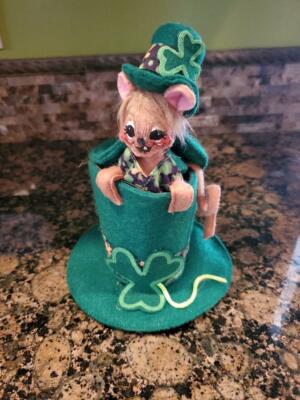 Annalee St Patrick's Day 5'' Leprechaun Hat Mouse #150317 NWT 2017