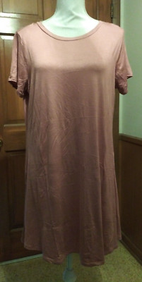 Love Cameron Los Angeles Size XL Pink/Salmon Short Sleeve Dress Open Back