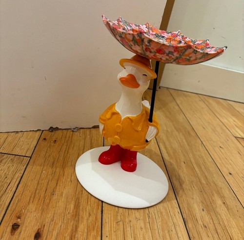 Bath Body Works SILLY GOOSE WITH UMBRELLA 3 WICK CANDLE HOLDER NIB ...