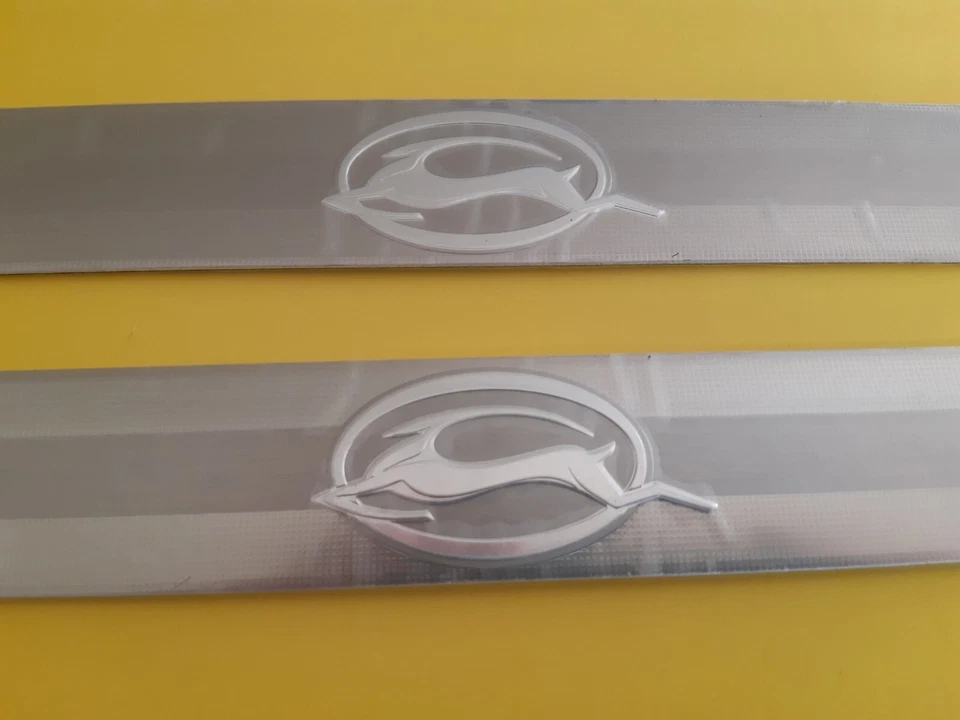 Impala  Door Sills,  One Pair,  Brushed Stainless,   NOS - Image 3 of 4