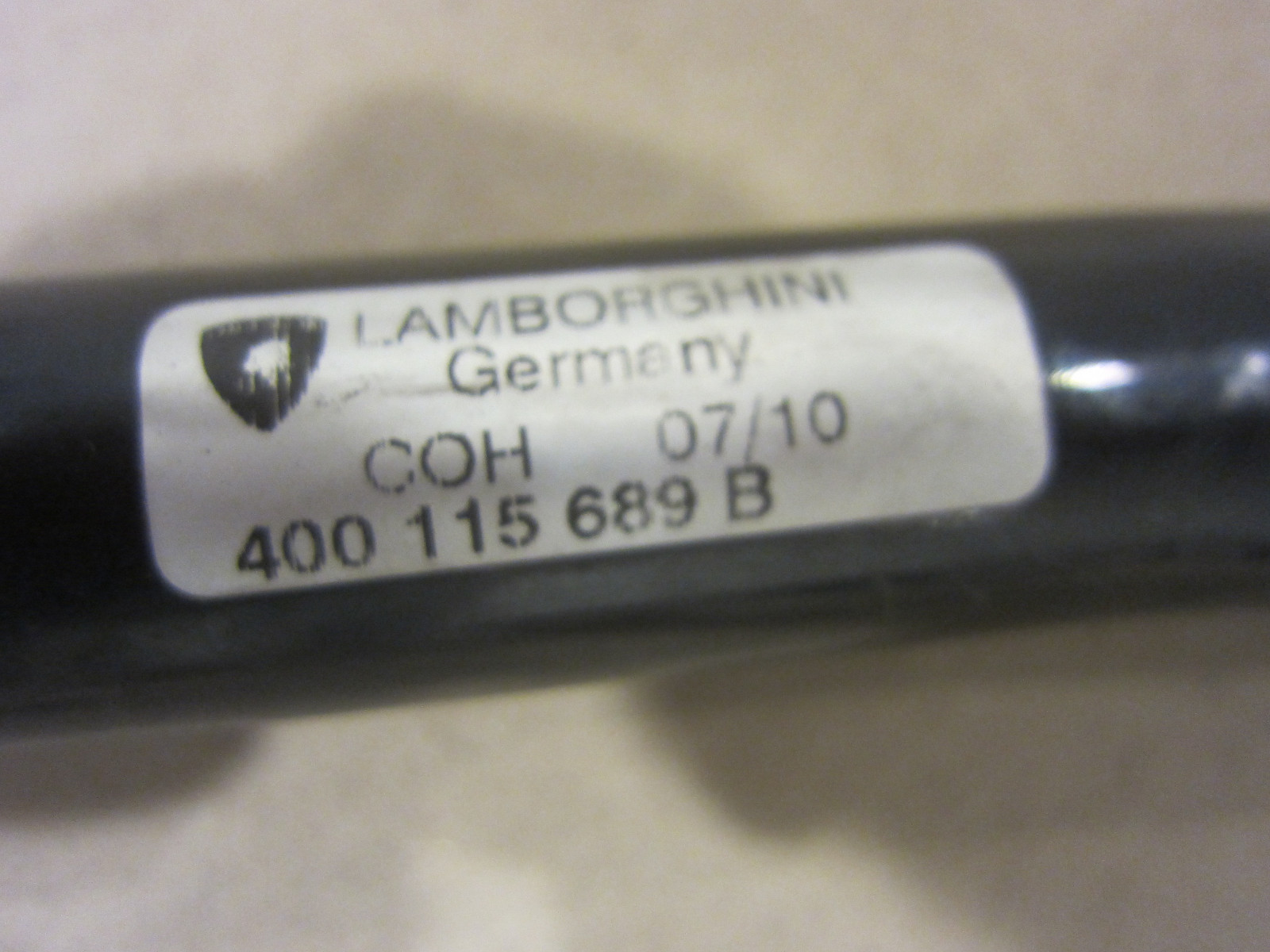 Lamborghini Gallardo LP-550,560,570 - Pipe Oil Tank To Cooler - P/N 400115689B