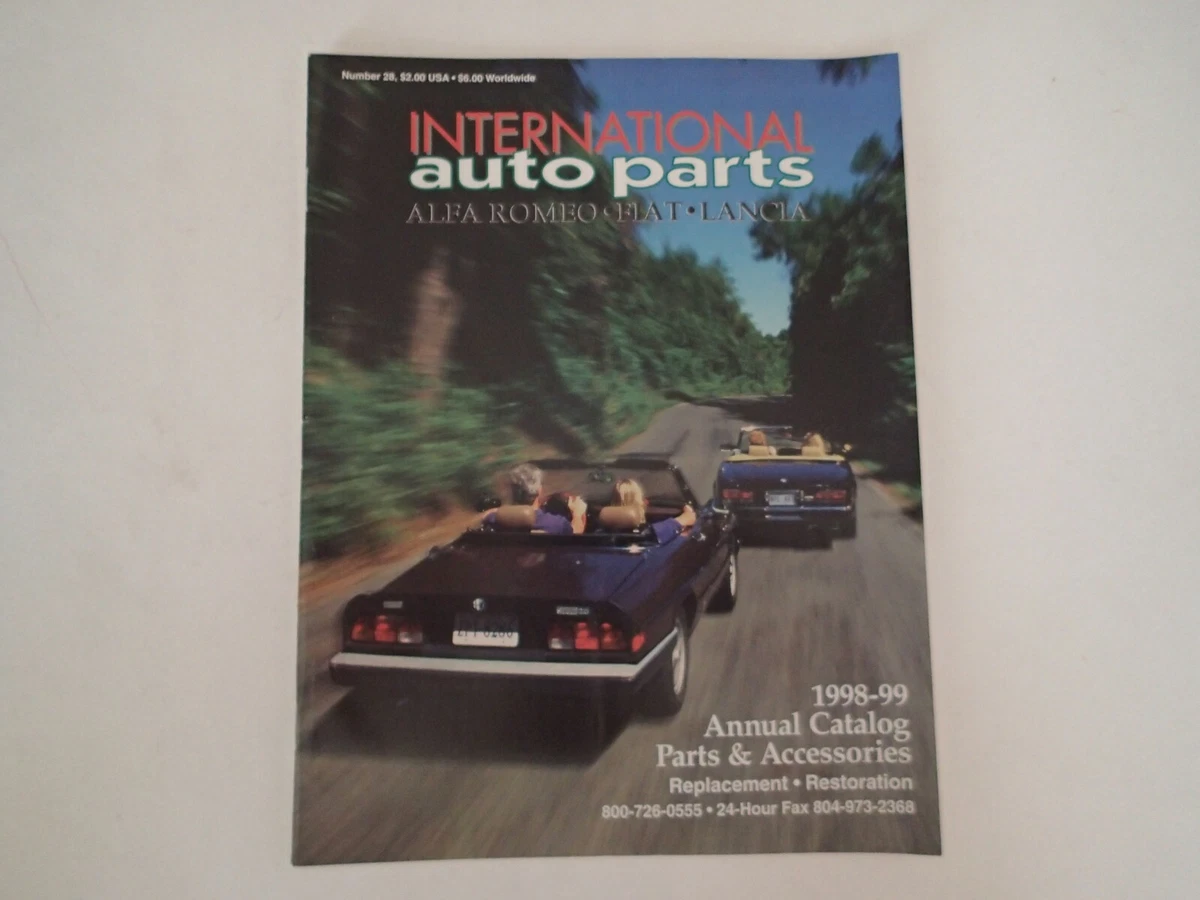 INTERNATIONAL AUTO PARTS Annual CATALOG 1998 99 ALFA ROMEO FIAT