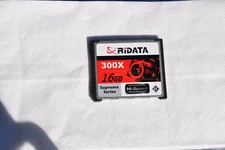 Qty 1 RiData Compact Flash 300X Storage SD Card Cap 16 GB Hi-Speed Camera Memory