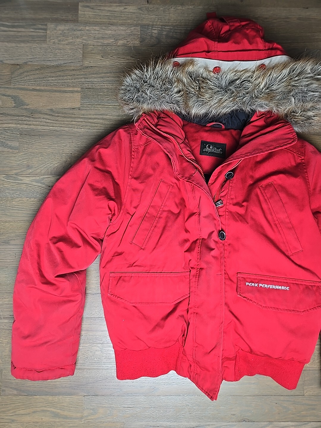 Peak Performance Puffer Down Sz L Jacket Feather … - image 4