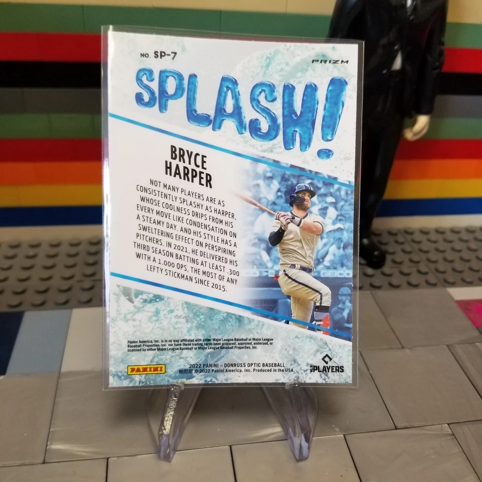 2022 Donruss Optic Holo Prizm #SP-7 Bryce Harper Splash - Phillies - Image 2 of 2