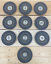 10 Discos De Lijado De Aleta Goliath Industrial - Diámetro 4", Grado 40, Modelo FD440, Para Amoladora Angular, Ideal Para Trabajos De Desbaste