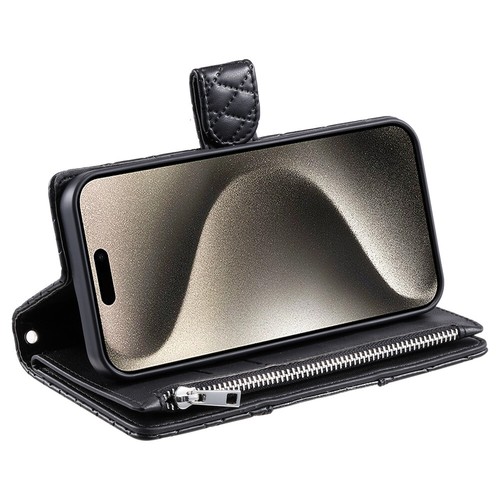 Luxury Leather Wallet Case Flip Cover For iPhone 16 15 14 13 12 Pro Max XR Plus - Picture 55 of 71