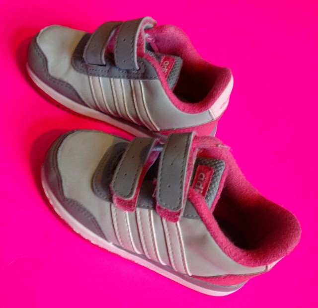 Infant Toddler Adidas Tennis Shoes Sneakers Size 6K Grey/Pink notie Girls Baby eBay