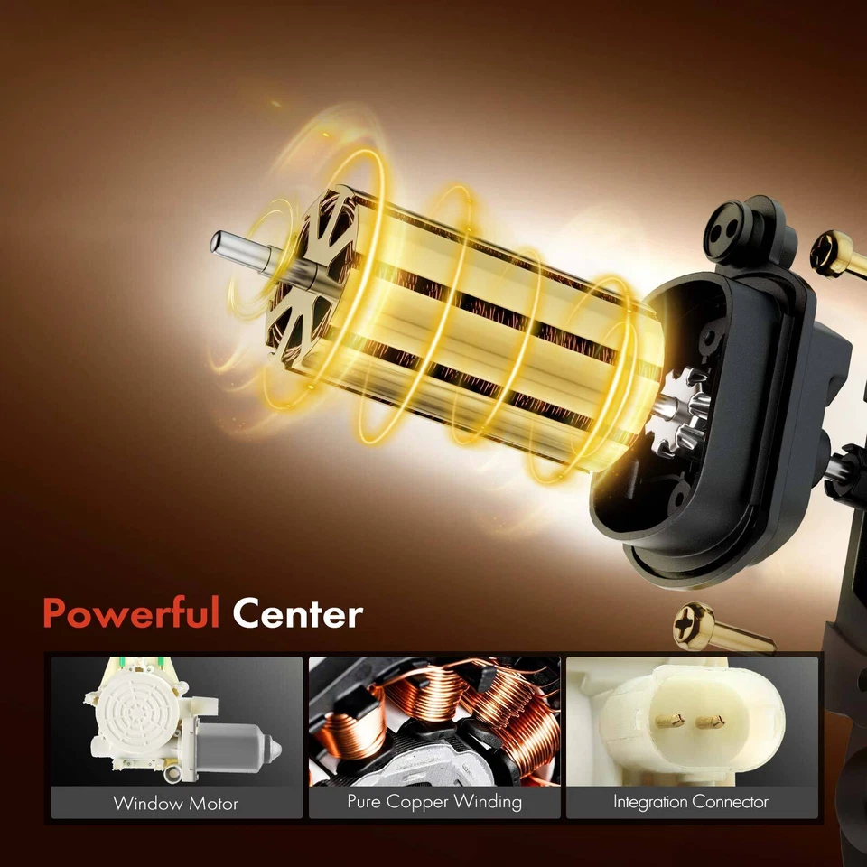 Regulador de ventana eléctrica con motor para BMW 528i 540i E39 1997-1998 conductor trasero LH Foto 4 de 4