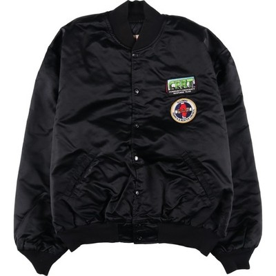 Vintage 1980'S Richard A. Leslie Birdie padded nylon varsity jacket award ja...