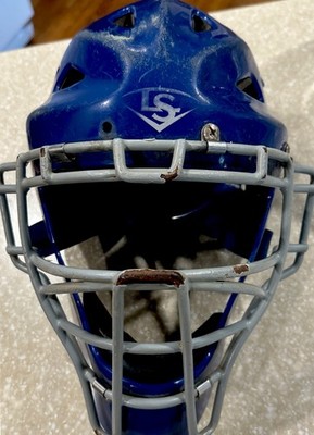Louisville Slugger PGS514-STY Fastpitch Softball Catcher s Helmet Navy/Gray