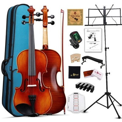 Violine 4/4 Geigen Set für Erwachsene Kinder Anfänger Europäische Fichte Note...