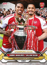 Topps AHORA Arsenal 2026 - Tarjeta 5 - Gabriel Magalhães / William Saliba Arsenal FC