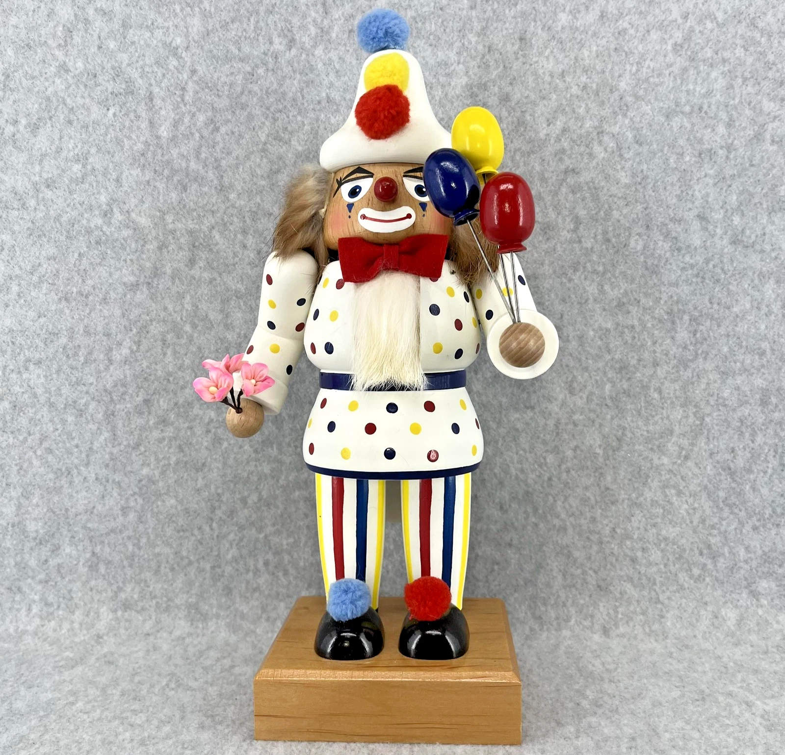 KWO Clown Nutcracker Balloons Germany Signed Em Merck Wood Old World Christmas
Opens in a new window